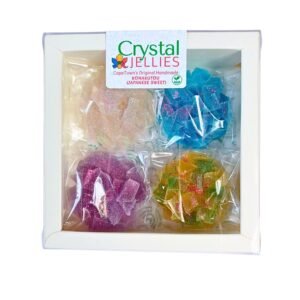4 fruit crystal jellies in a box